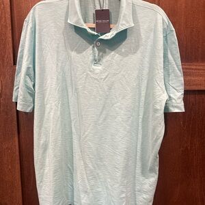 Peter Millar Blue Polo Shirt Classic Knit Casual